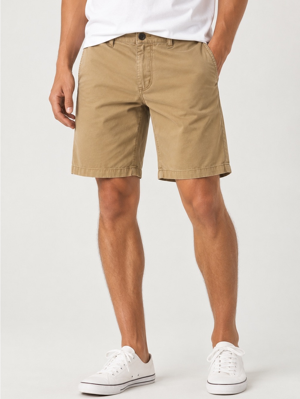 Hollister Men’s Epic Flex Khaki Shorts 9” Inseam Size 28